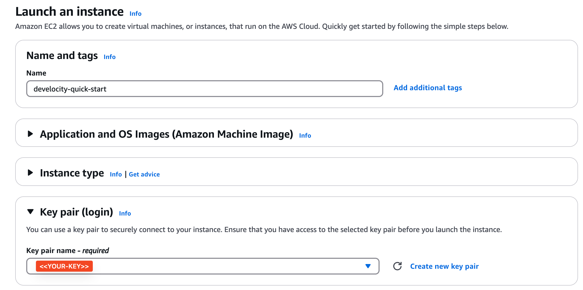 AWS EC2 Instance Key Configuration