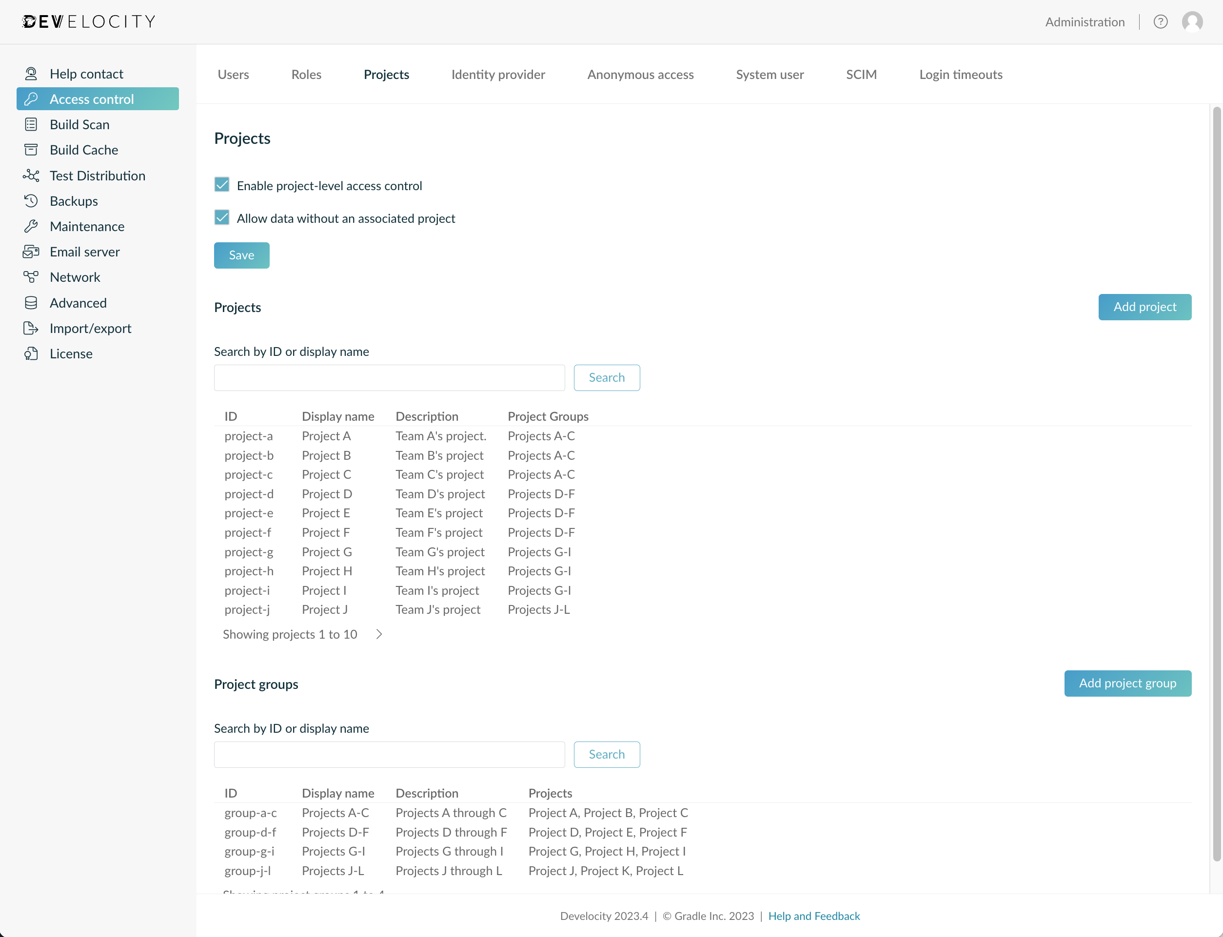 projects administration 2023.4