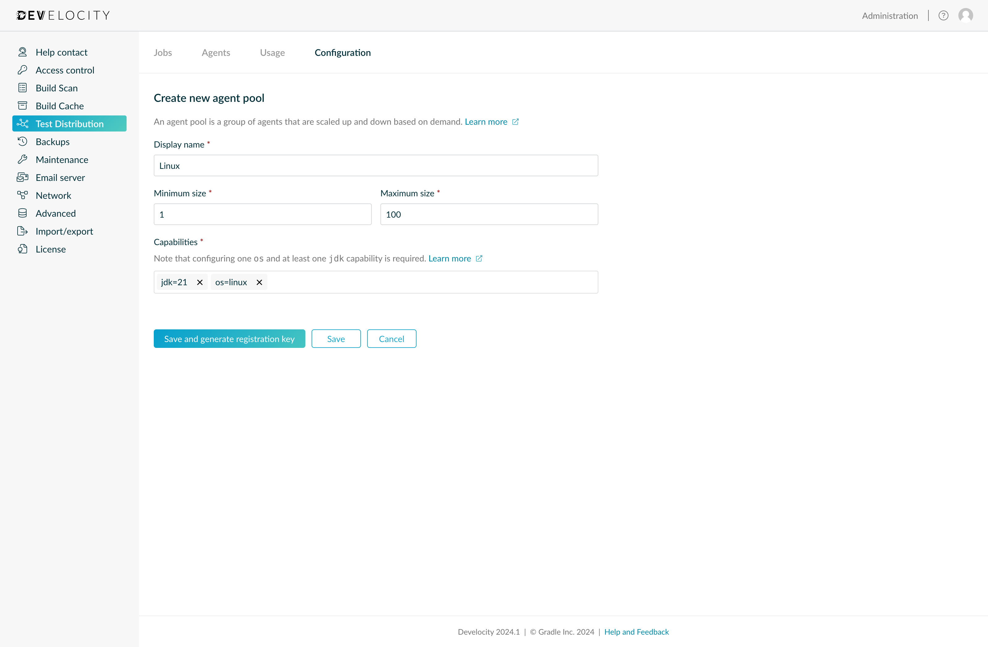 testdistribution agent pool 2024.1