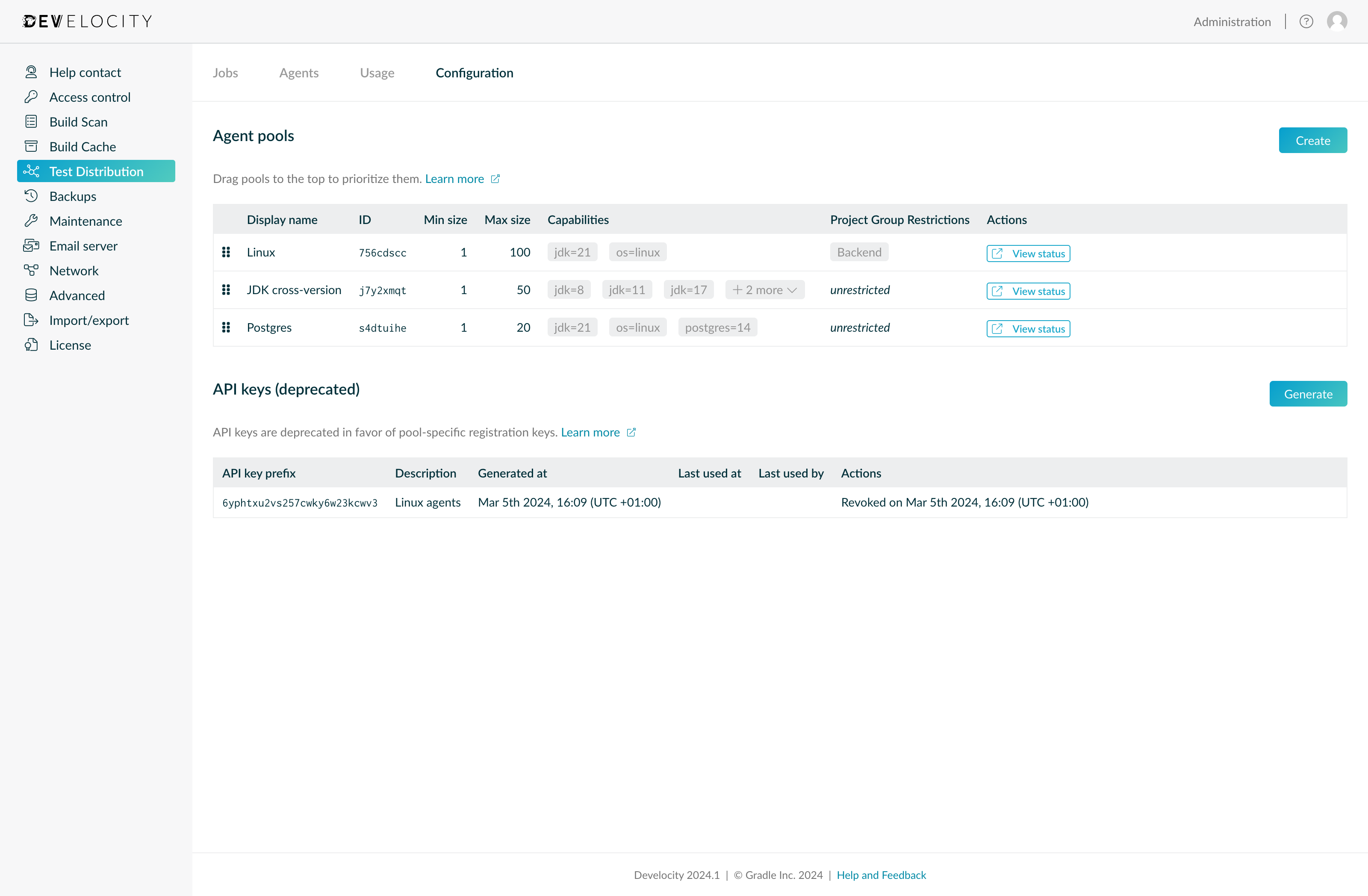 testdistribution configuration plac 2024.1